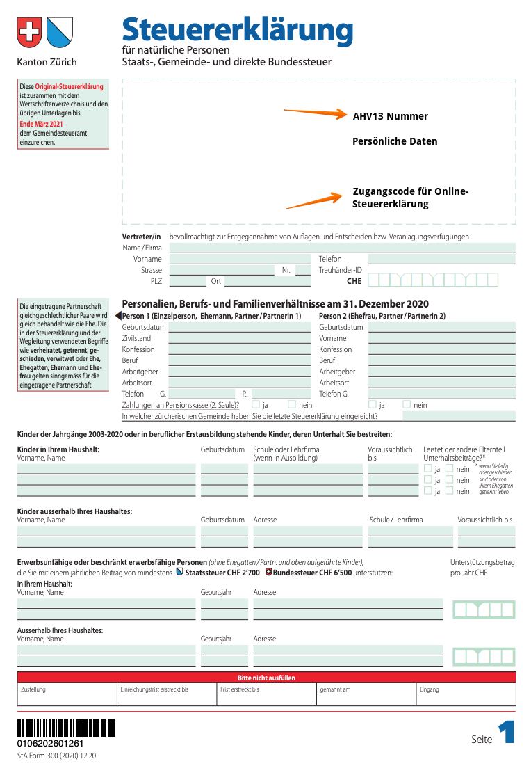 checklisten für die steuererklaerung