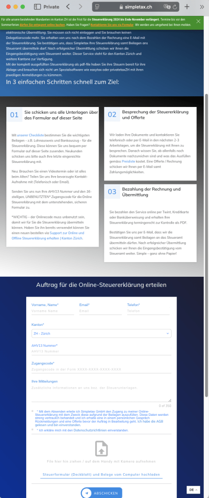 simpletax online steuererklärung